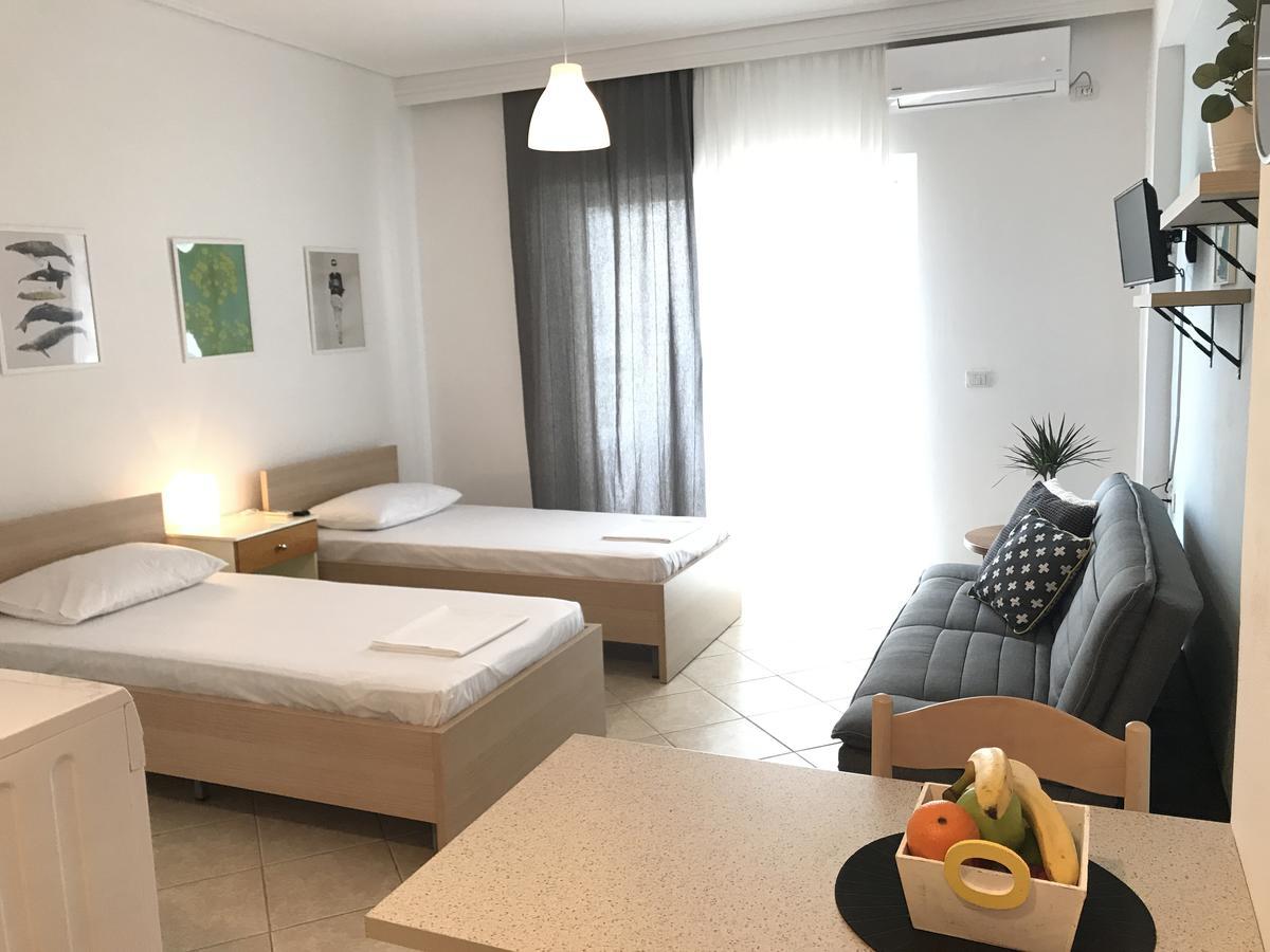 Aloe Vera Apartments Sarande Bagian luar foto